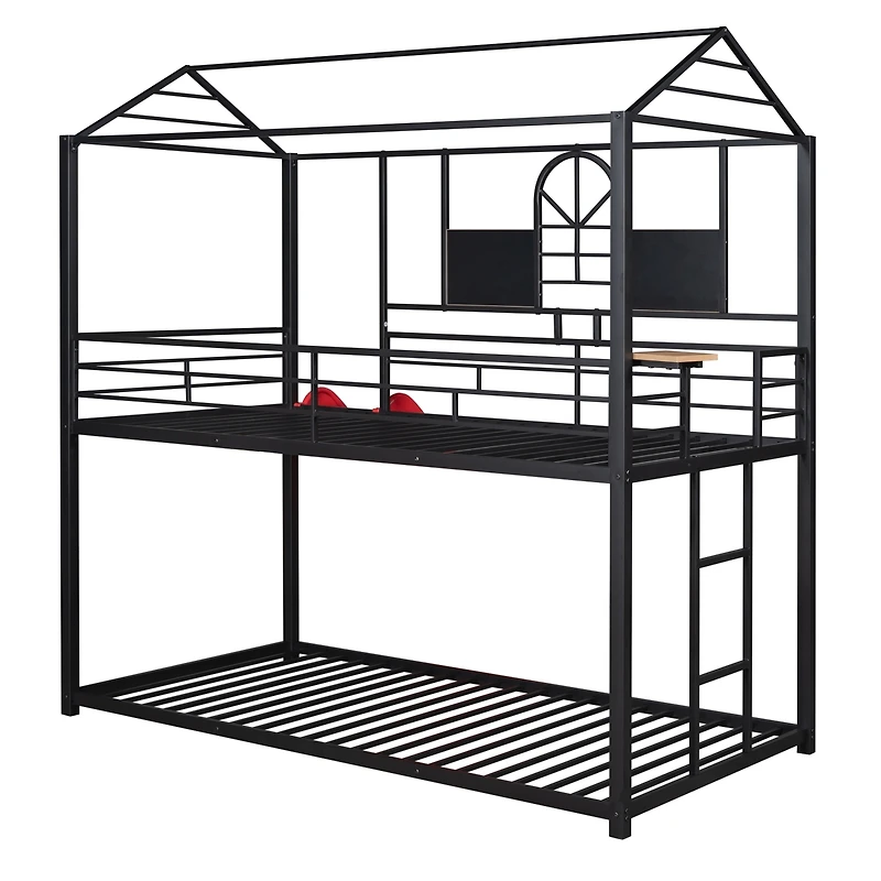 Streamdale Metal Bunk Bed with Slide and House
