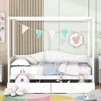 Streamdale Twin Size Canopy Day Bed With 2 Drawers