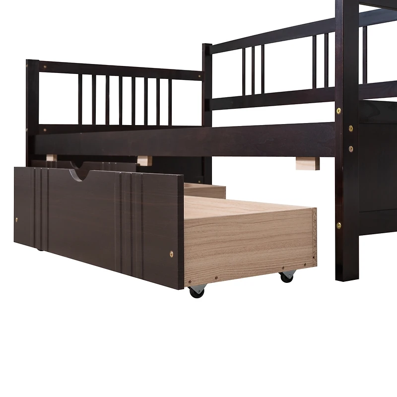 Streamdale Twin Daybed Wood Bed With Two Drawers