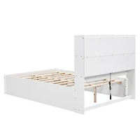 Streamdale Platform Bed with Storage Headboard, Chargers, Drawers