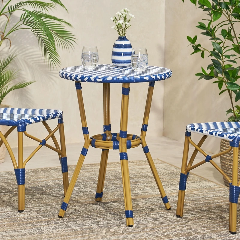 Streamdale Parisian Bistro Table Vibrant Elegance for Outdoor Oasis
