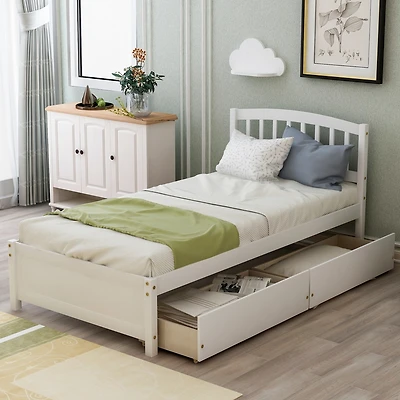 Streamdale Twin Platform Storage Bed with Drawers