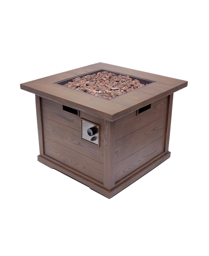 Streamdale Stunning Square Mgo Fire Pit Table for Outdoor Gatherings