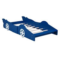Streamdale Twin Size Race Car-Shaped Platform Bed With Wheels