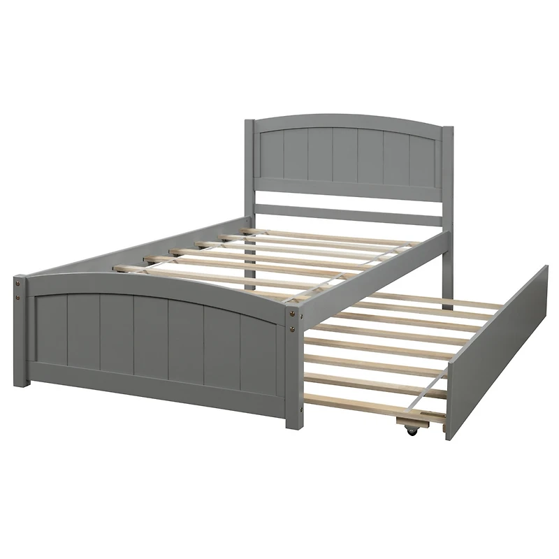 Streamdale Twin Platform Bed With Trundle
