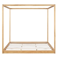 Streamdale King Canopy Platform Bed With Support Legs