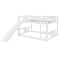 Full Over Full Bunk Bed with Ladder with Slide