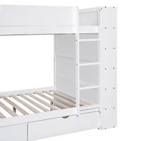 Streamdale Full Over Bunk Bed With 2 Drawers And Multilayer Cabinet
