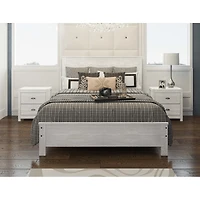 Streamdale Albany Queen Bed Frame, Modern Rustic, Solid Wood