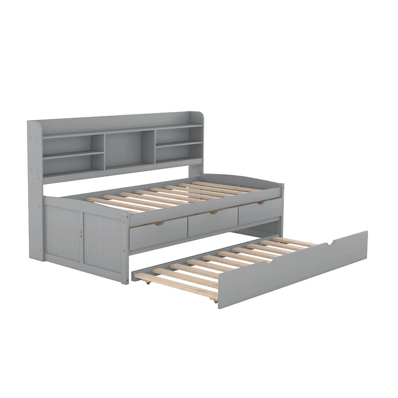 Streamdale Captain's Bed with Built-In Storage