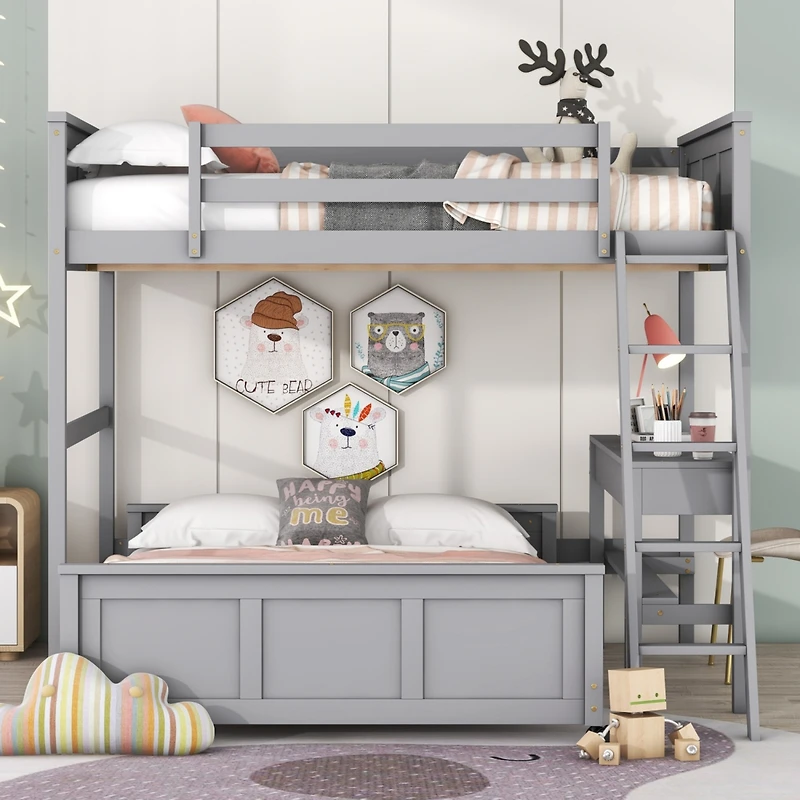 Streamdale Full Over Bunk Bed With Desk