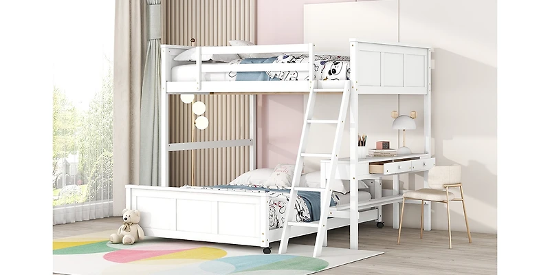 Streamdale Full Over Bunk Bed With Desk