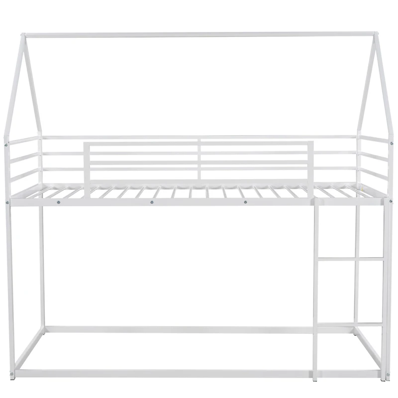 Streamdale Twin Over House Bunk Bed With Built-In Ladder