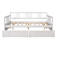 Streamdale Full Daybed Wood Bed With Two Drawers