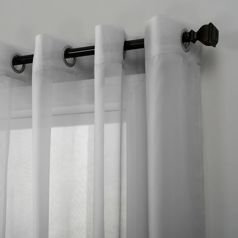 Sheer Voile Grommet Curtain Panel