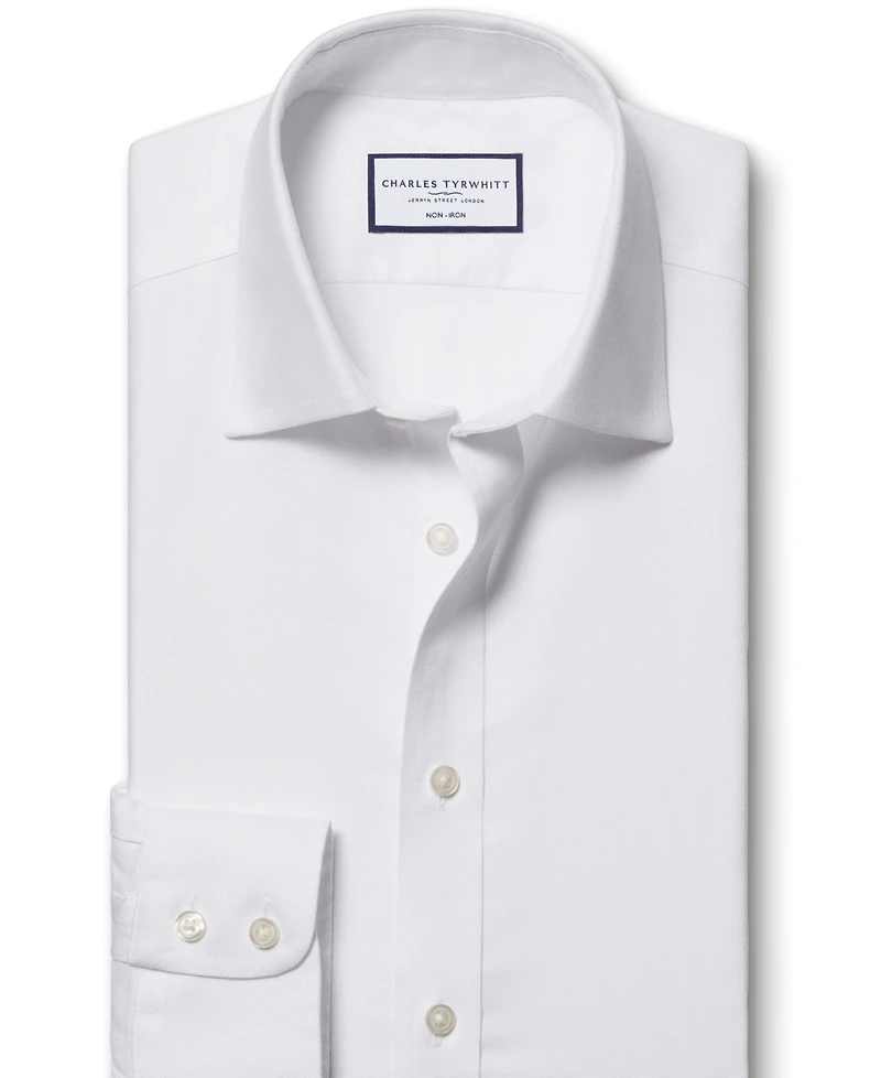 Charles Tyrwhitt Men's Slim-Fit Non-Iron Royal Oxford Dress Shirt