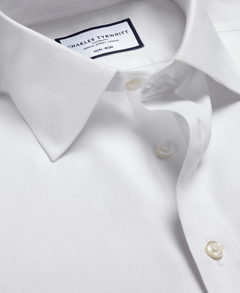 Charles Tyrwhitt Men's Slim-Fit Non-Iron Solid Dress Shirt
