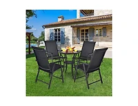 Slickblue 4-Pack Patio Folding Chairs Portable for Outdoor Camping