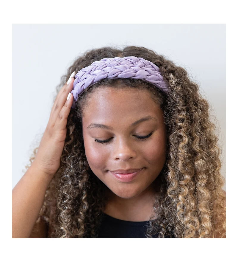 Women s Blushing Braid Headband - Lavender
