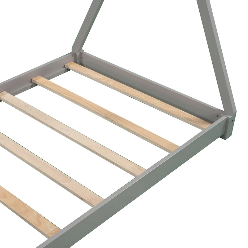 Streamdale Twin House Platform Bed With Triangle Structure