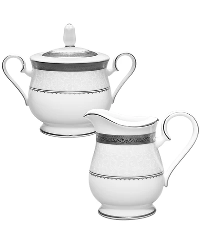 Noritake Odessa Platinum Sugar Creamer Set