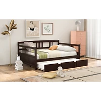 Streamdale Full Daybed Wood Bed With Twin Trundle