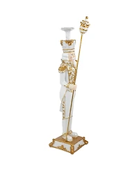 Northlight Blue and Red Standing Christmas Nutcracker Soldier Holding a Sceptor 25.75"
