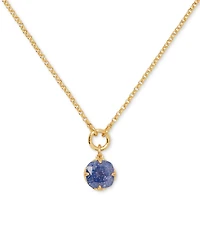 kate spade new york Gold-Tone Pop of Joy Spade Flower Pendant Necklace, 16" + 3" extender