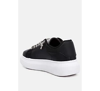 London Rag Jaxen rhinestones lace up sneakers