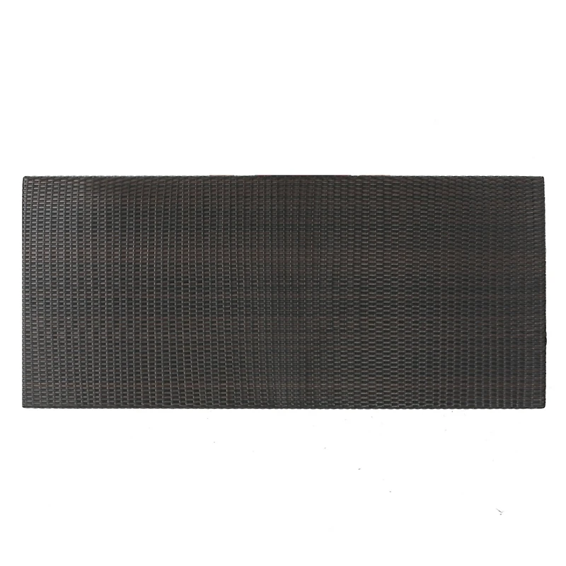 Streamdale Classic Iron & Wicker Outdoor Dining Table for 7