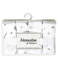 Tendertyme Baby Boys and Baby Girls Elephant and Balloons Hooded Bath Towel and Wash Cloth Set