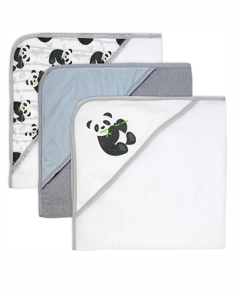 Tendertyme Baby Boys and Girls 8 Piece Hooded Bath Towel Wash Cloth Set