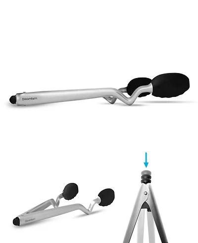 Dreamfarm 12" Stainless Steel Silicone Tongs
