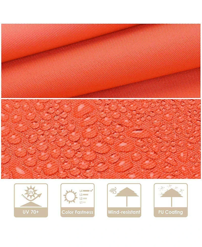 Yescom 11 Ft 3 Tier Patio Umbrella with Crank Handle Push to Tilt Outdoor Pool