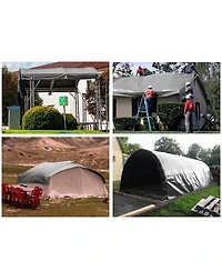 Yescom 20x30 Ft Waterproof Poly Tarp with 25 Ball Bungees Protect Cover 10mil Tarpaulin