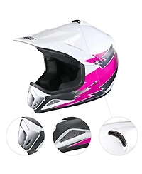 Ahr H-VEN12 Off Road Helmet Dot Dirt Bike Motocross Mx Atv for Youth Unisex Kid