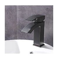 Aquaterior Modern 1 Hole Bathroom Faucet Vanity Sink Basin Single Handle Diy Hotel Orb