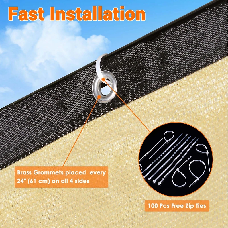 25x6 Ft Privacy Fence Screen Mesh Windscreen Shade Cover 160gsm New Hdpe 2 Pack