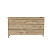 Fm Furniture Luxor 6 Drawer Double Dresser