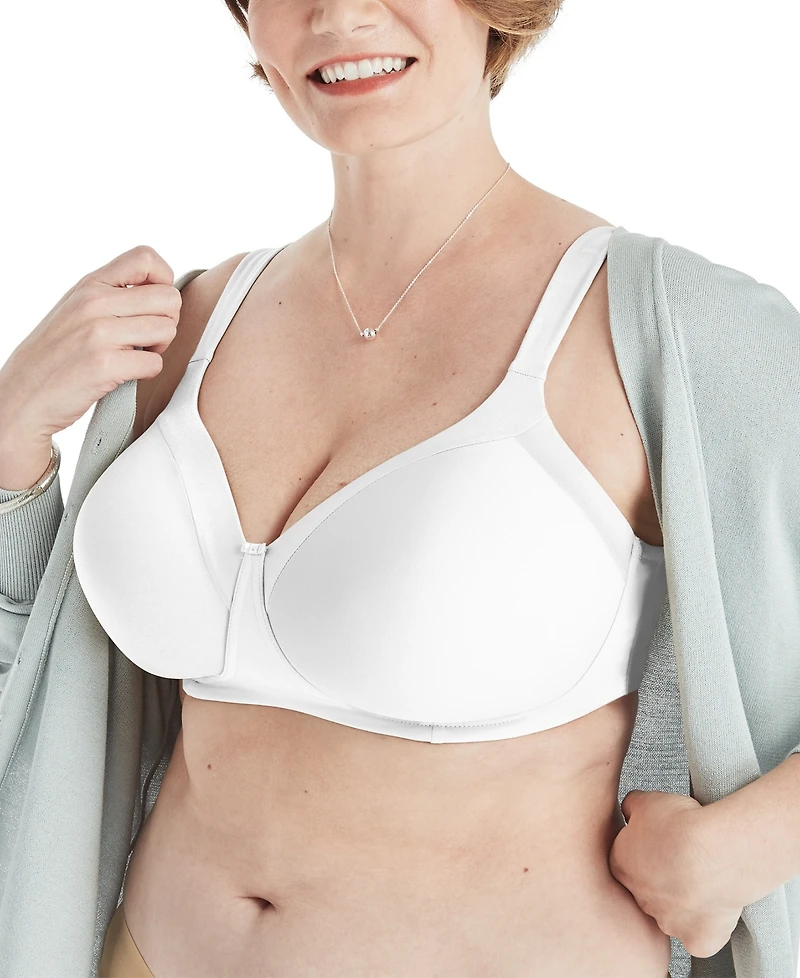 Playtex Women's Secrets Shapes & Supports Balconette Full Figure Wirefree Bra US4824