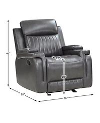 Homelegance White Label Wallstone 36" Glider Reclining Chair