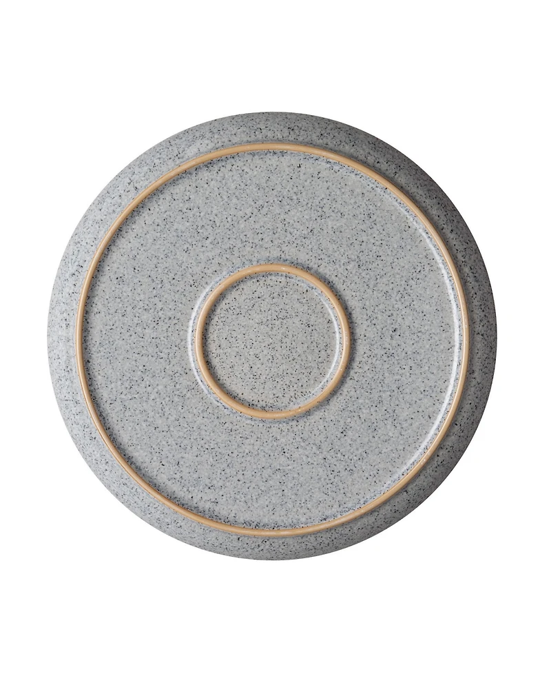 Denby Studio Grey 4 Piece Coupe Dinner Plate Set