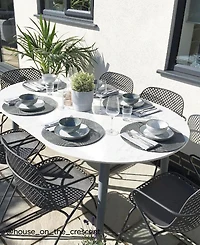 Denby Studio Grey/White Medium Coupe Plates, Set of 4
