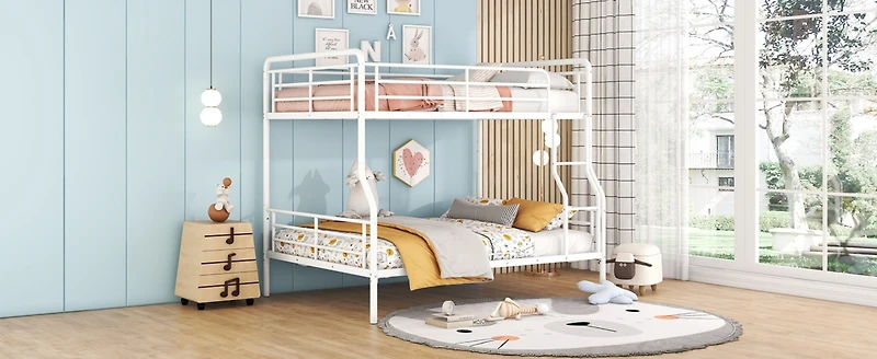 Streamdale Full Xl Over Queen Metal Bunk Bed