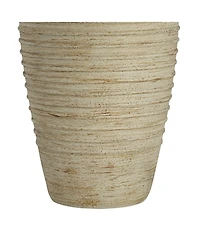John Timberland Austin Rustic Table Lamp 28" Tall Sand Toned Cream Linen Drum Shade for Bedroom Living Room Bedside Nightstand Office Kids Family