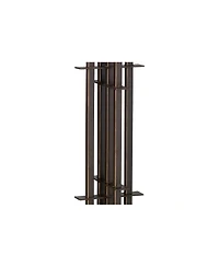 Franklin Iron Works Wrought Tiffany Style Table Lamp 26 1/4" High Bronze Art Deco Stained Glass for Bedroom Living Room Bedside Nightstand Office