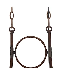 Franklin Iron Works Tafford Warm Mahogany Wood Island Linear Pendant Chandelier 43 1/4" Wide Farmhouse Rustic Clear Scavo Glass Faux Candle Shades 8-L