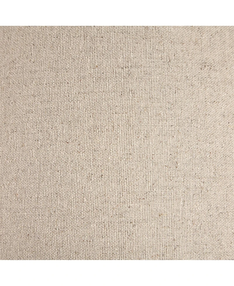 Springcrest Natural Linen Small Drum Lamp Shade 10" Top x 12" Bottom x 8" High (Spider) Replacement with Harp and Finial