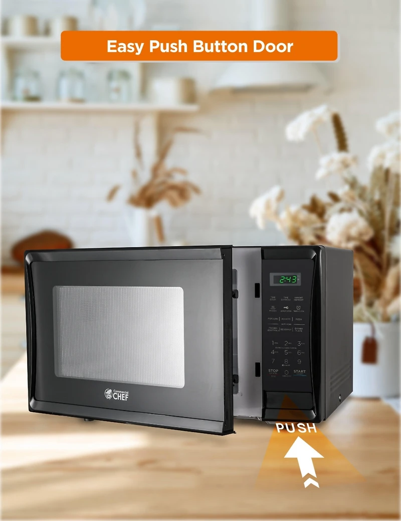 1.1 Cu. Ft. Counter Top Microwave,Black