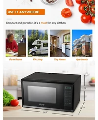 1.1 Cu. Ft. Counter Top Microwave,Black